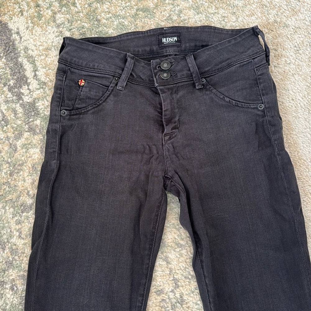 Hudson Dark Charcoal Jeans, Size 26 🩶